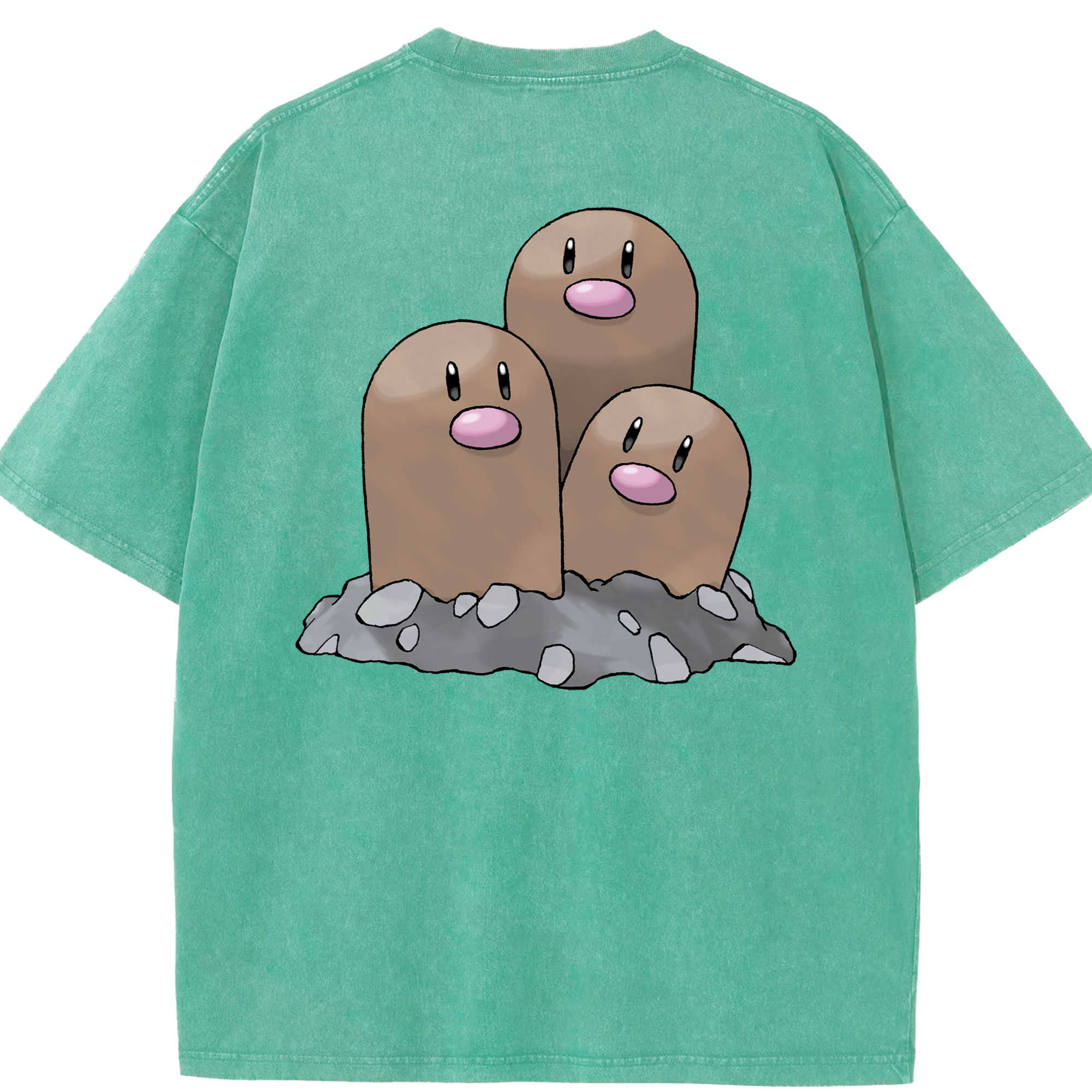 （画像用） ポケットモンスター Pokémon 綿100% ヴィンテージ風 半袖Tシャツ（背面プリント）